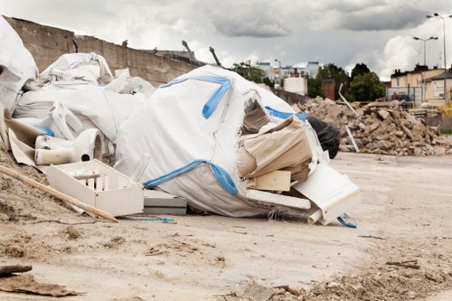 Satisfied homeowners after garage clearance in Northolt